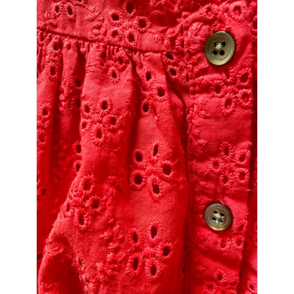 Madewell Ruffle-Sleeve Bib Top - Picture 2 of 4